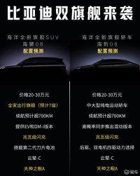 比亚迪海狮 08 / 海豹 08 要上兆级闪充